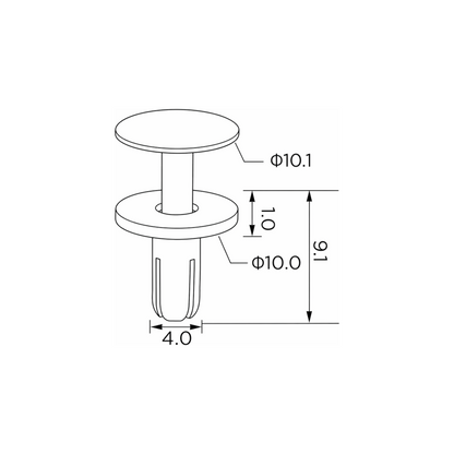 Fästclips Honda Cr-V IV/Cr-V m.fl. – 10-pack
