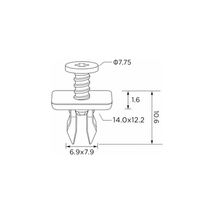 Fästclips Audi A3/A3 Sportback m.fl. – 10-pack