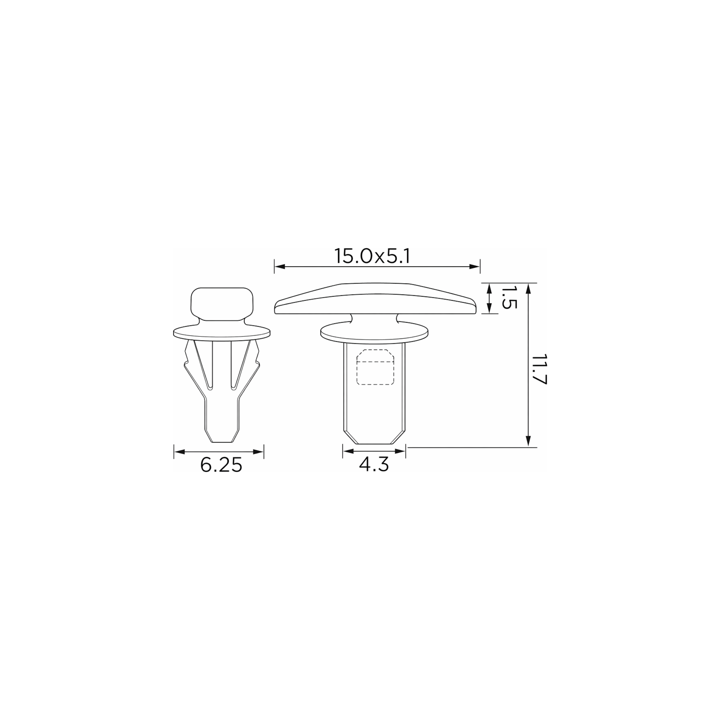 Fästclips – 10-pack