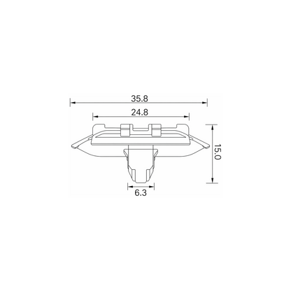 Fästclips Toyota Hilux VIII/Fortuner – 10-pack