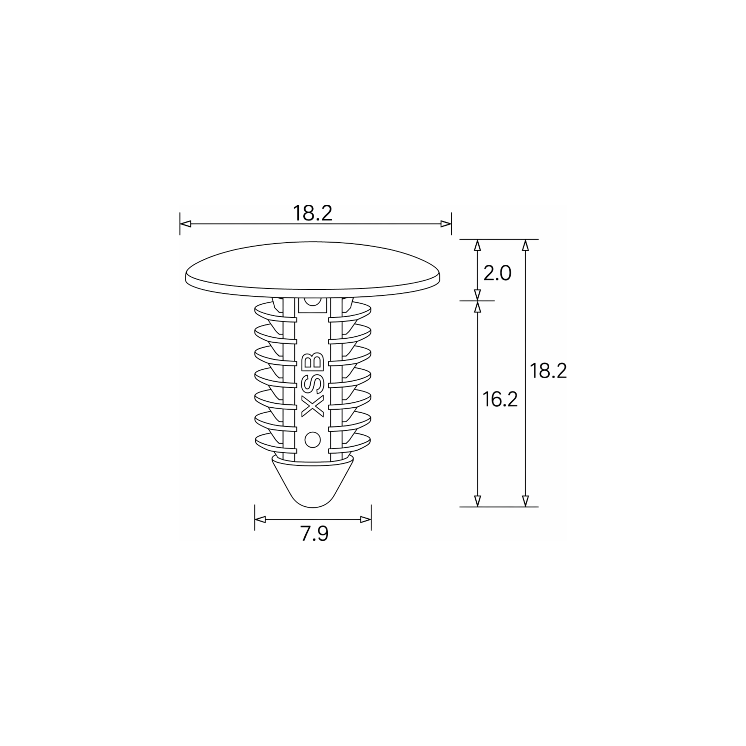 Fästclips Hyundai i20 II/i20 II Coupé m.fl. – 10-pack