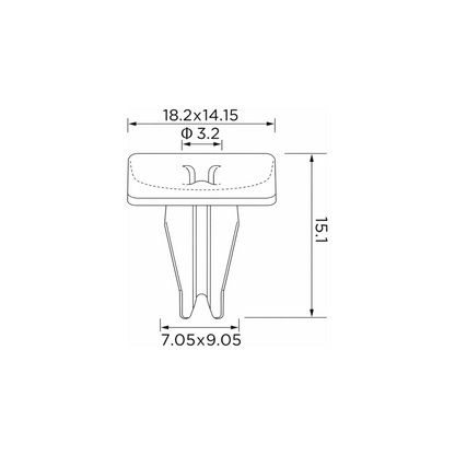 Fästclips BMW X3/X4 m.fl. – 10-pack