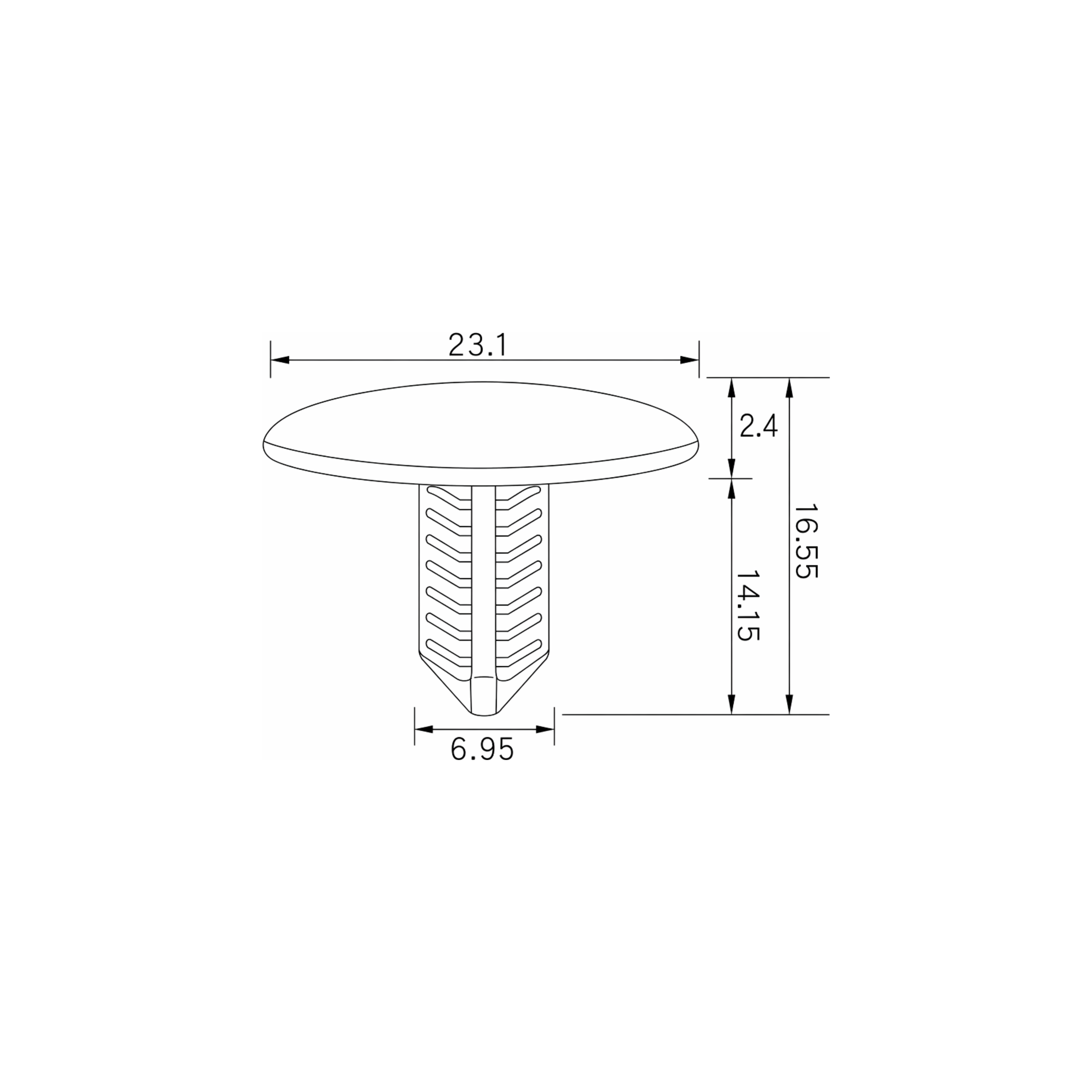 Fästclips Subaru Brz Coupé/Crosstrek m.fl. – 10-pack