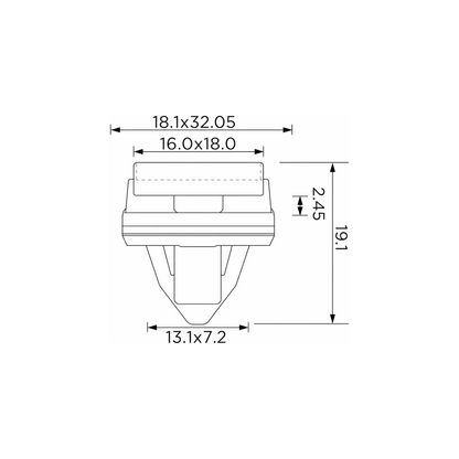 Fästclips Hyundai Bayon/i20 III m.fl.