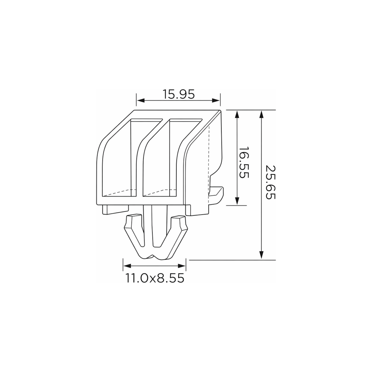 Fästclips – 10-pack – Stabil montering