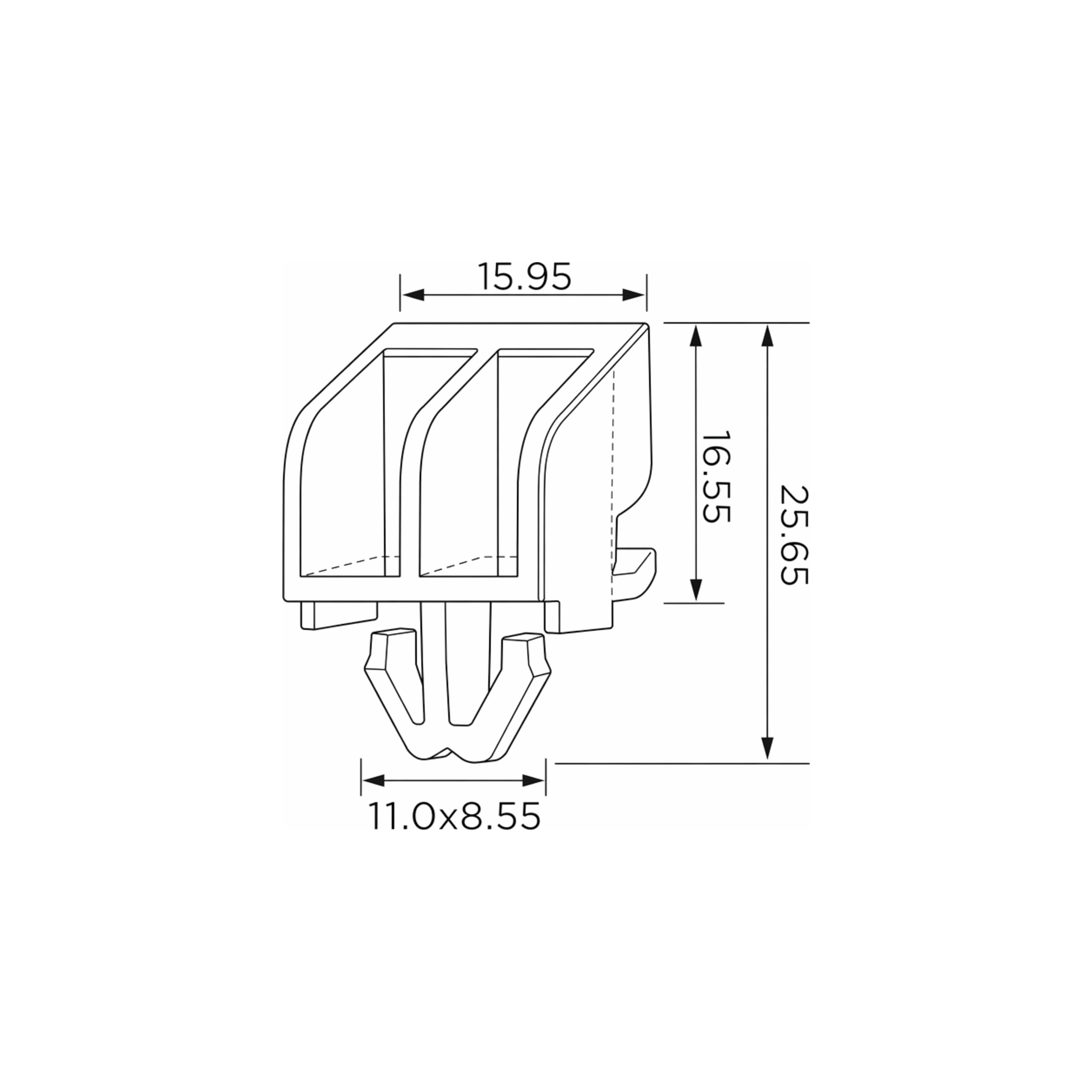 Fästclips – 10-pack – Stabil montering