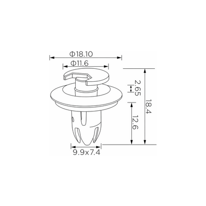 Fästclips Mercedes-Benz G-klass – 10-pack