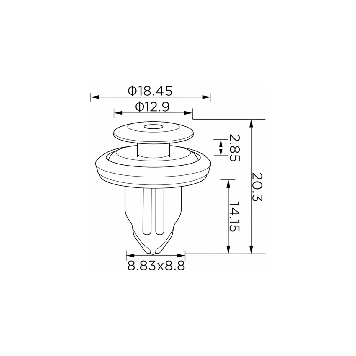 Fästclips – 10-pack