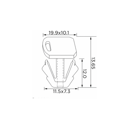 Fästclips Porsche Cayenne – 10-pack