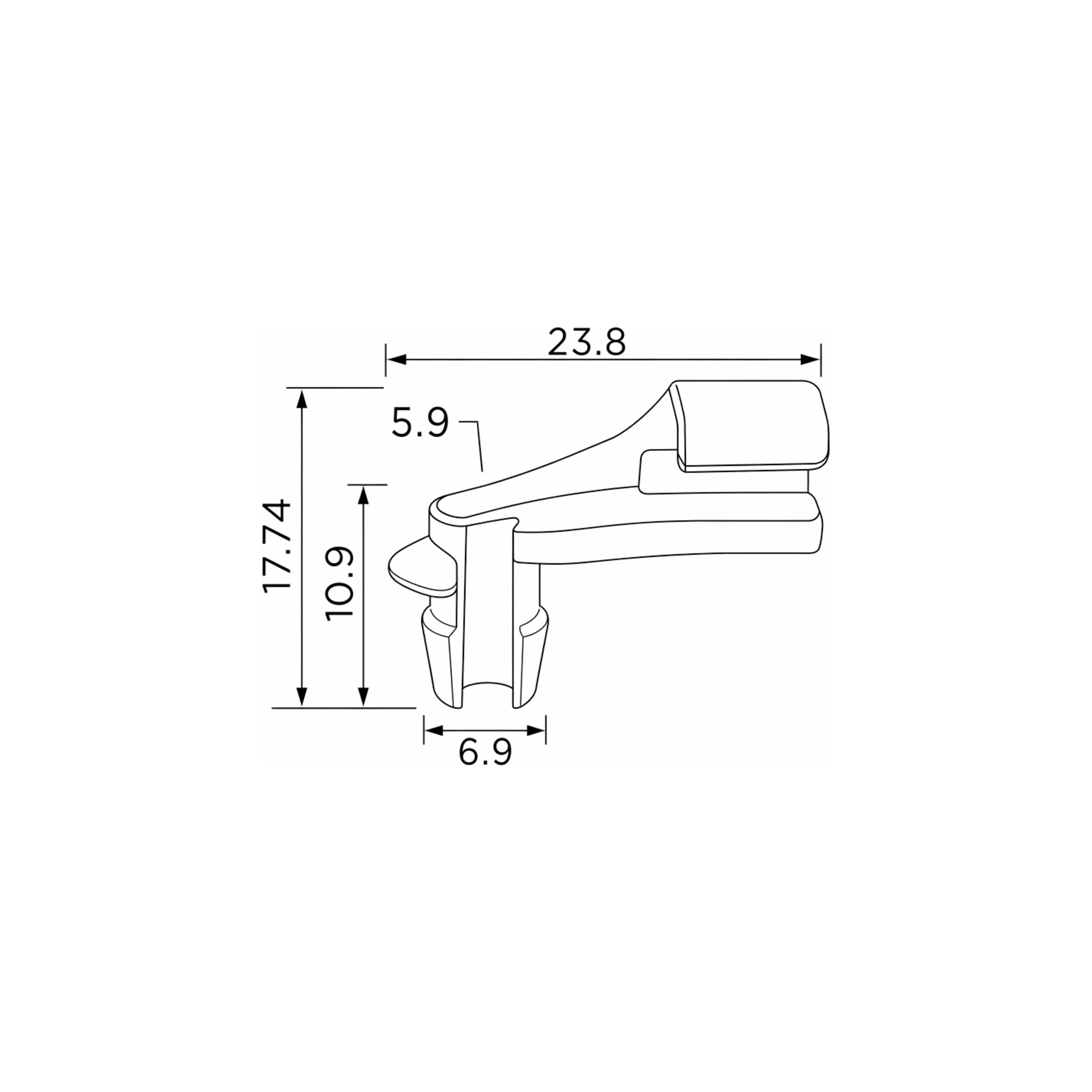 Fästclips Chevrolet Avalanche/Avalanche 1500 Crew m.fl.