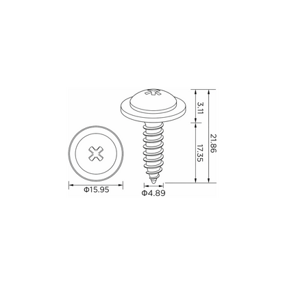 Fästclips Honda Accord I/Accord II m.fl. – 10-pack