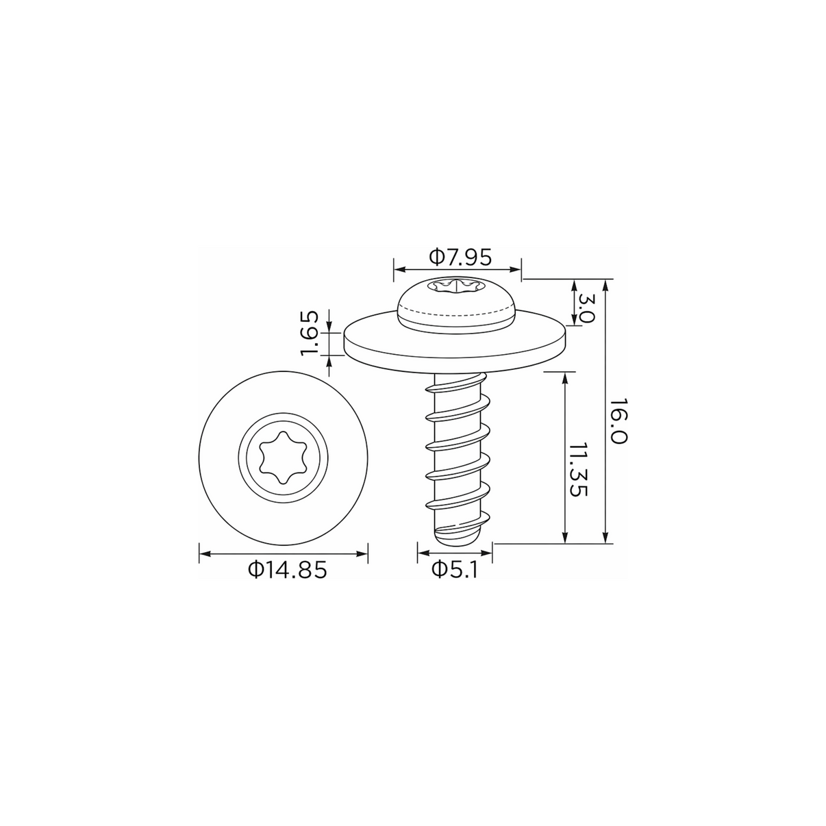 Fästclips Audi A2/A3 m.fl. – 10-pack