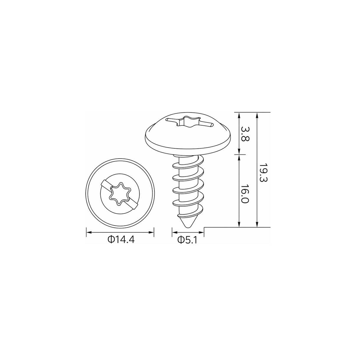 Fästclips Audi Q7/Seat Alhambra m.fl. – 10-pack