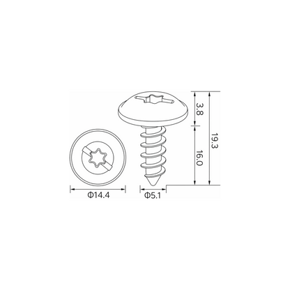 Fästclips Audi Q7/Seat Alhambra m.fl. – 10-pack
