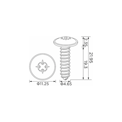 Fästclips Land Rover Freelander I/Freelander I Soft Top m.fl. – 10-pack