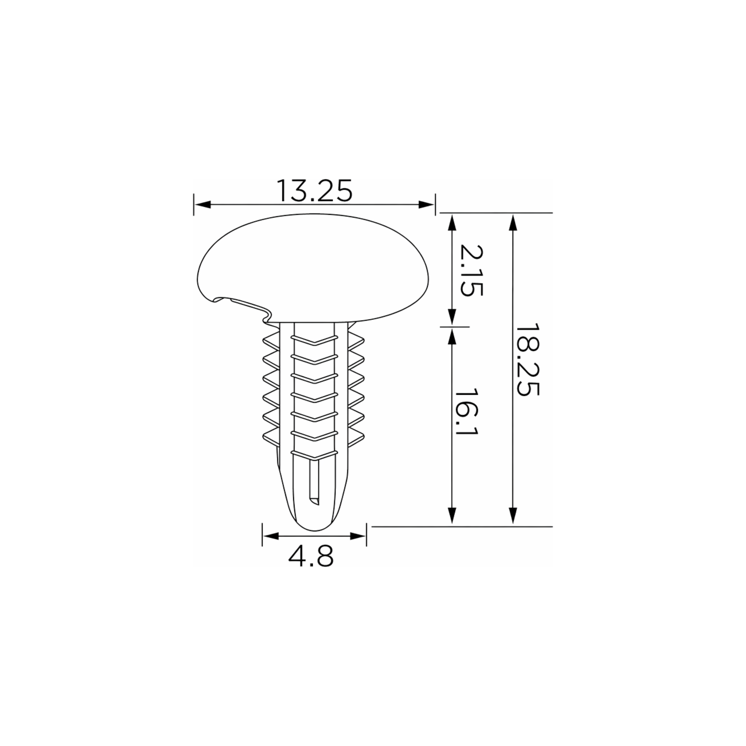 Fästclips Honda Accord V/CIVIC VI – 10-pack