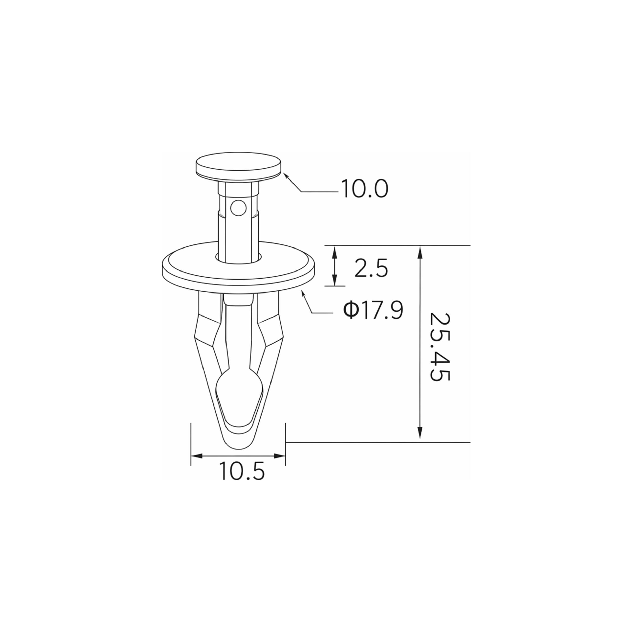 Fästclips – 10-pack