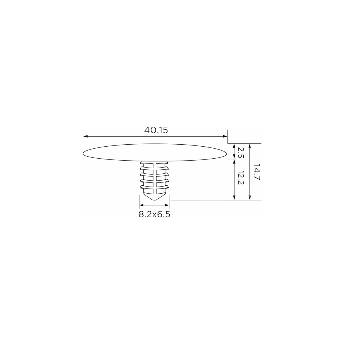 Fästclips Chevrolet Cobalt – 10-pack