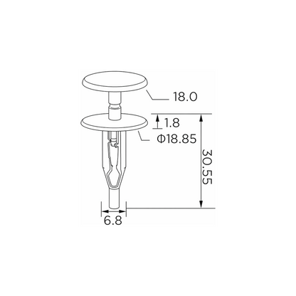 Fästclips – 10-pack