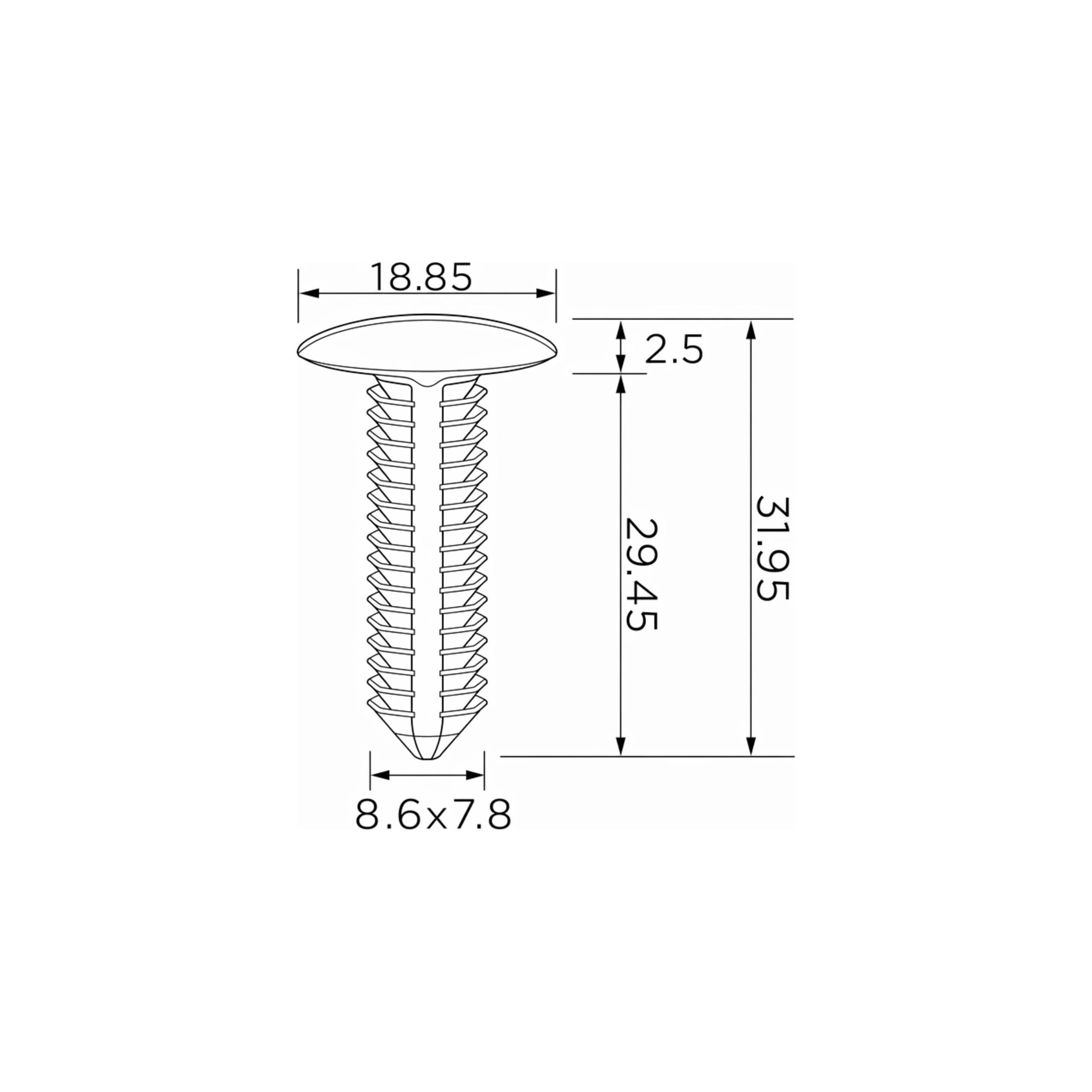Fästclips – 10-pack