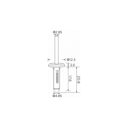 Fästclips Jeep Grand Cherokee IV/Dodge RAM 1500 m.fl. – 10-pack