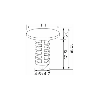 Fästclips Jeep Grand Cherokee II/Dodge Grand Caravan