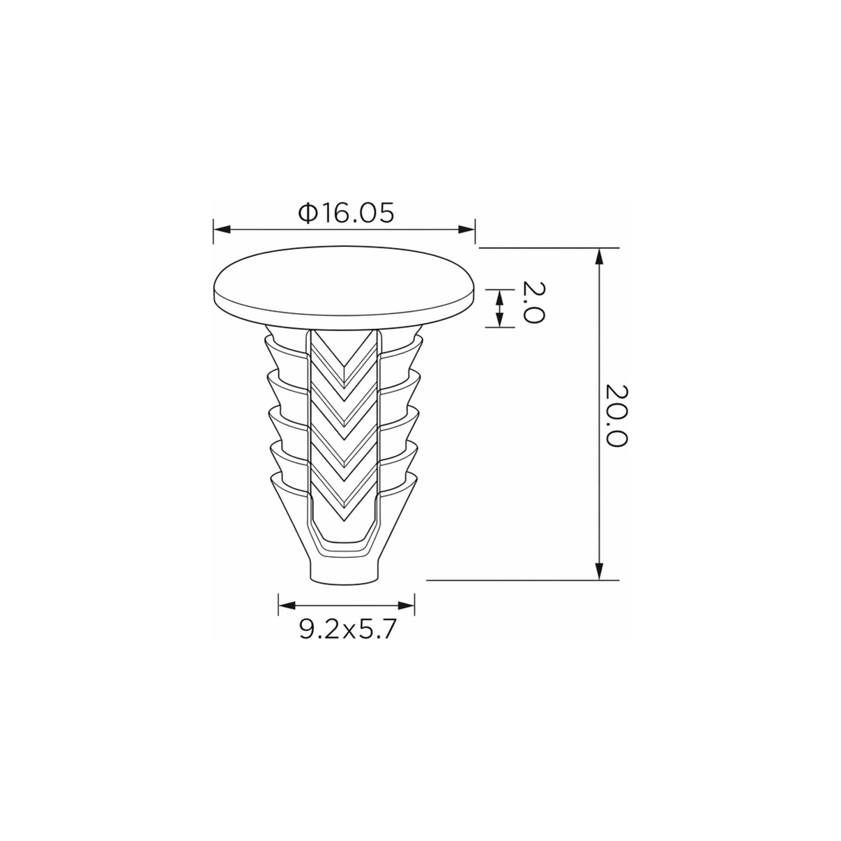 Fästclips Alfa Romeo 145/146 m.fl. – 10-pack