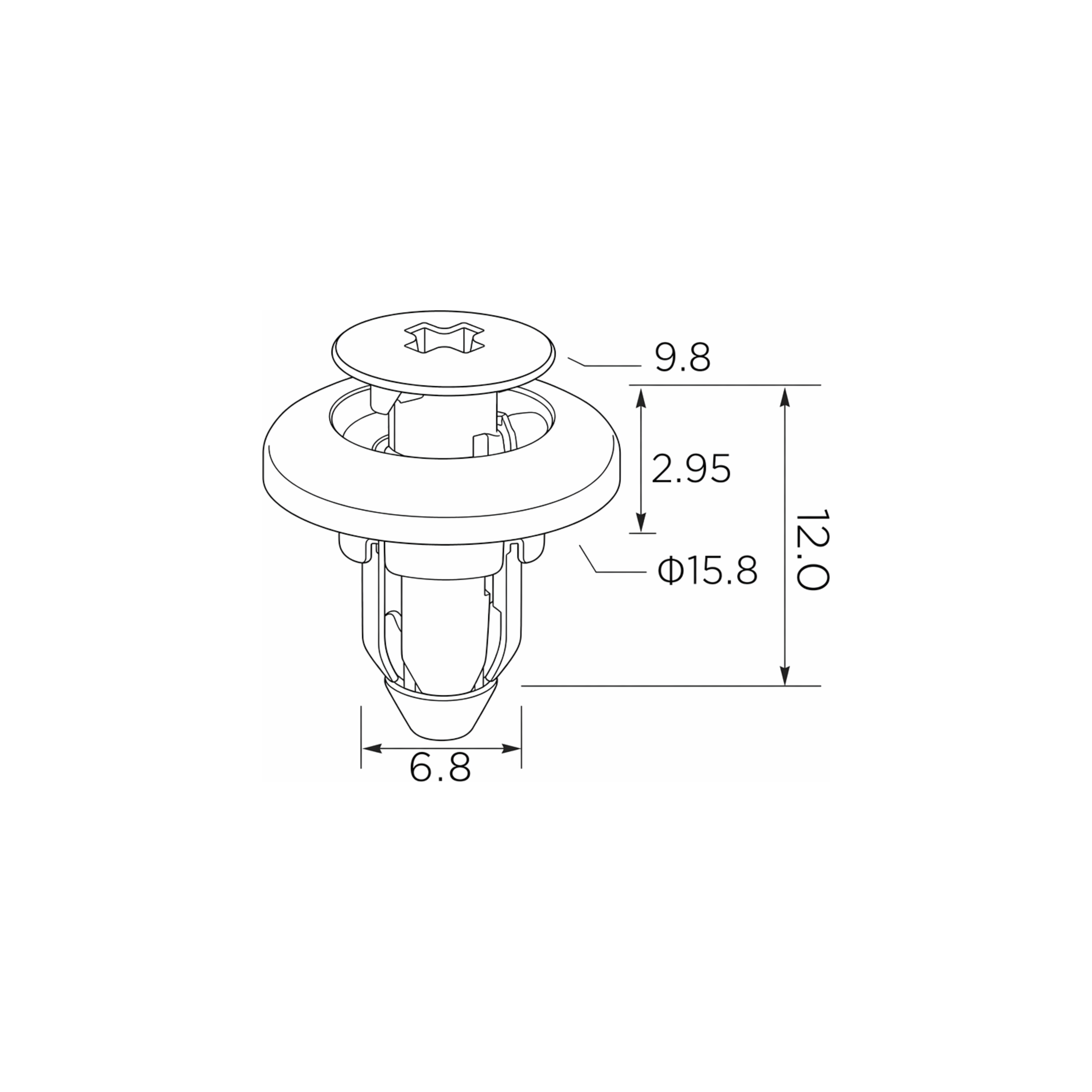 Fästclips Suzuki Baleno/Swift II – 10-pack