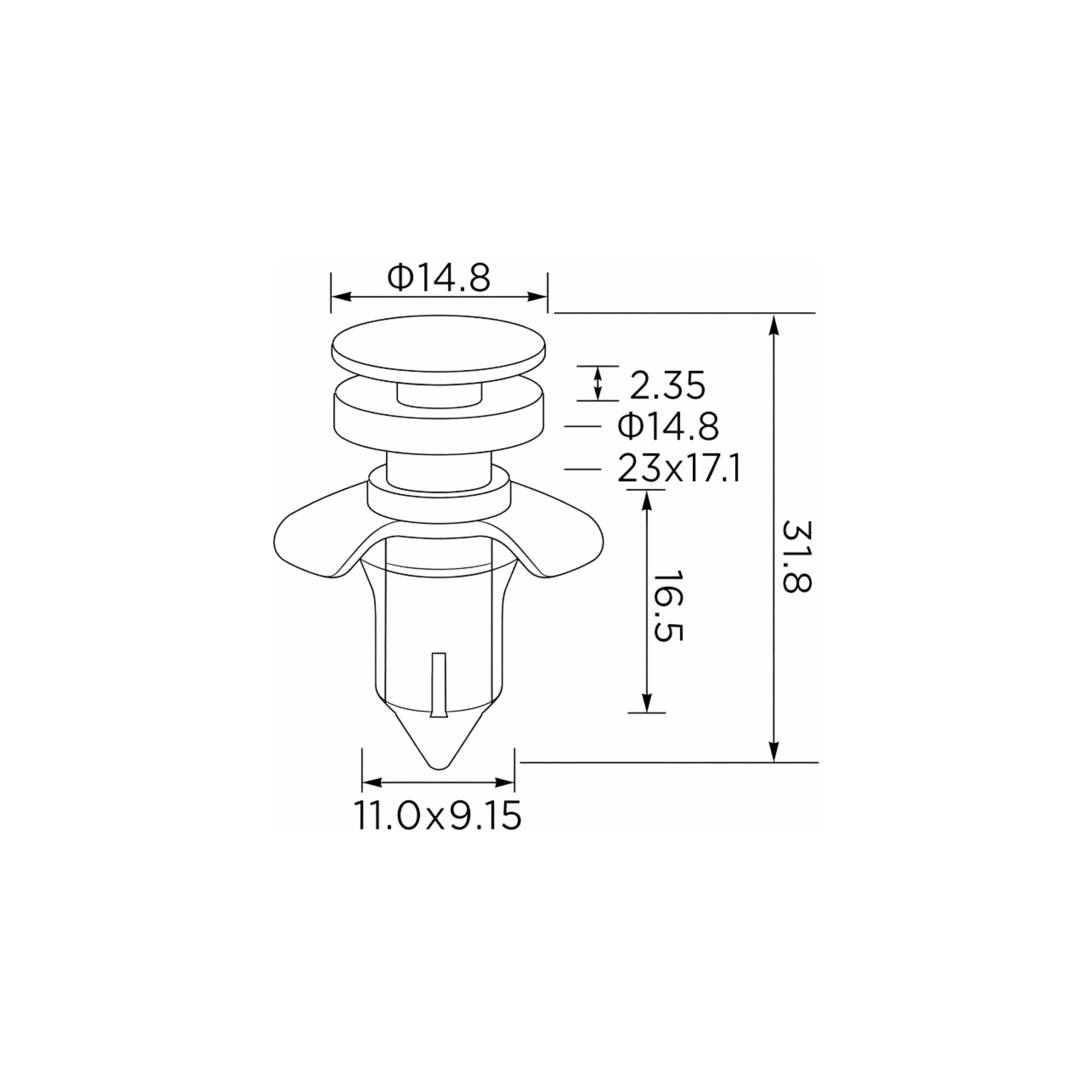Fästclips – 10-pack