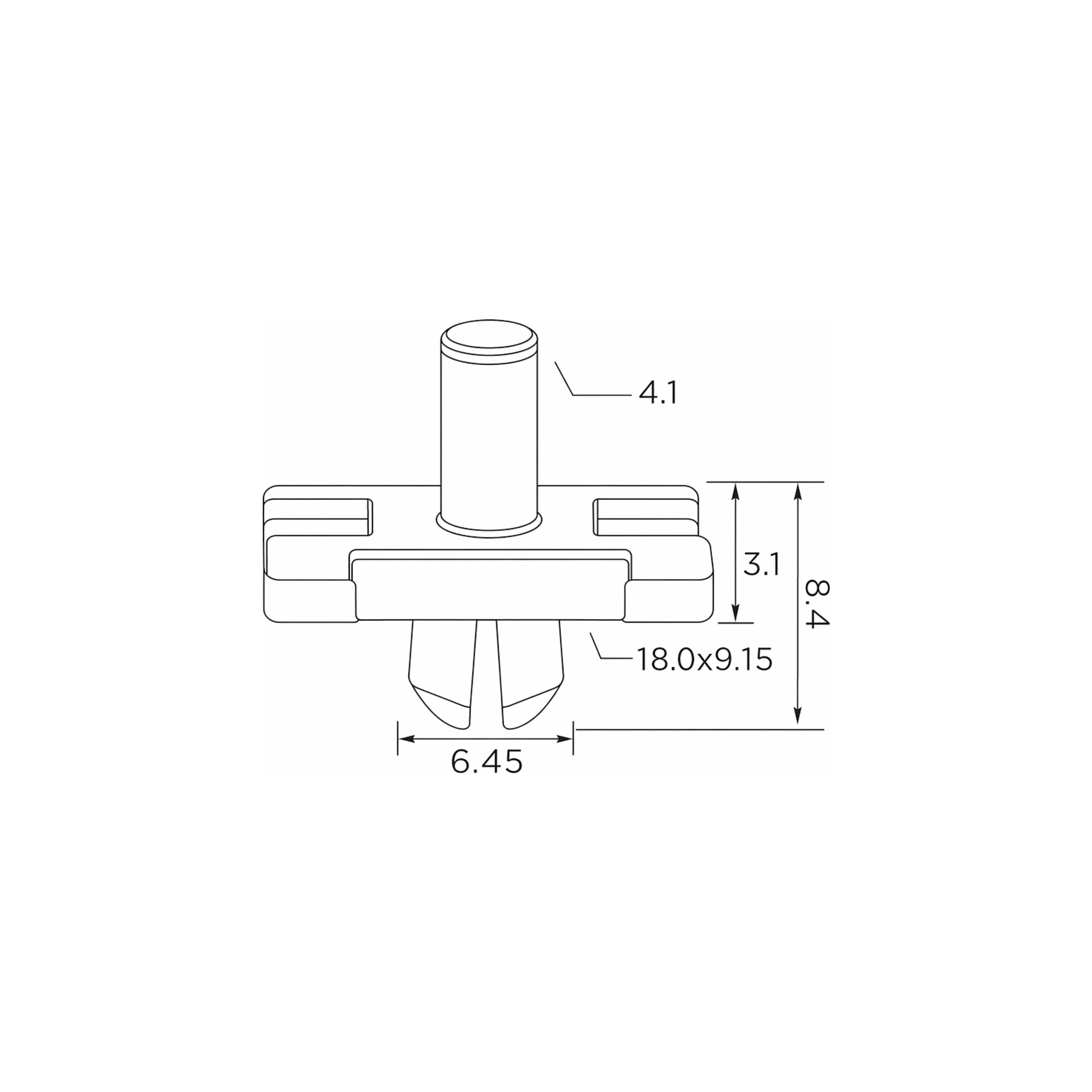 Fästclips BMW 3/6 Coupé – 10-pack