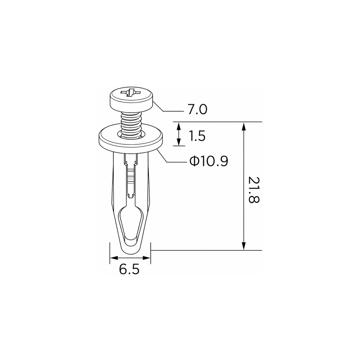 Fästclips Chevrolet Tahoe/Suburban m.fl. – 10-pack