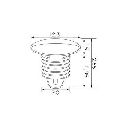 Fästclips – 10-pack – Stabil montering, Fiskbensprofil