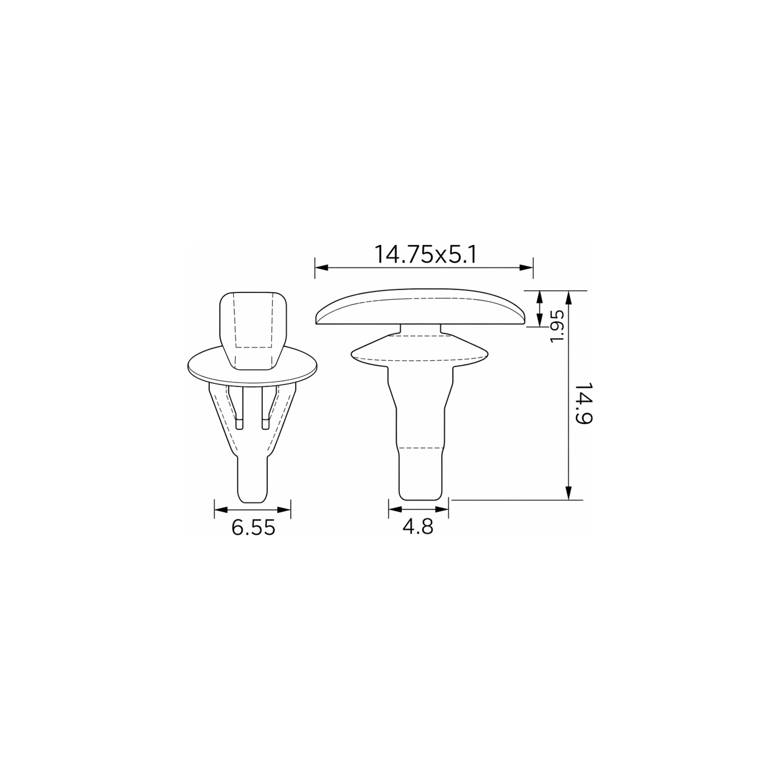 Fästclips Toyota Auris/Avensis m.fl. – 10-pack