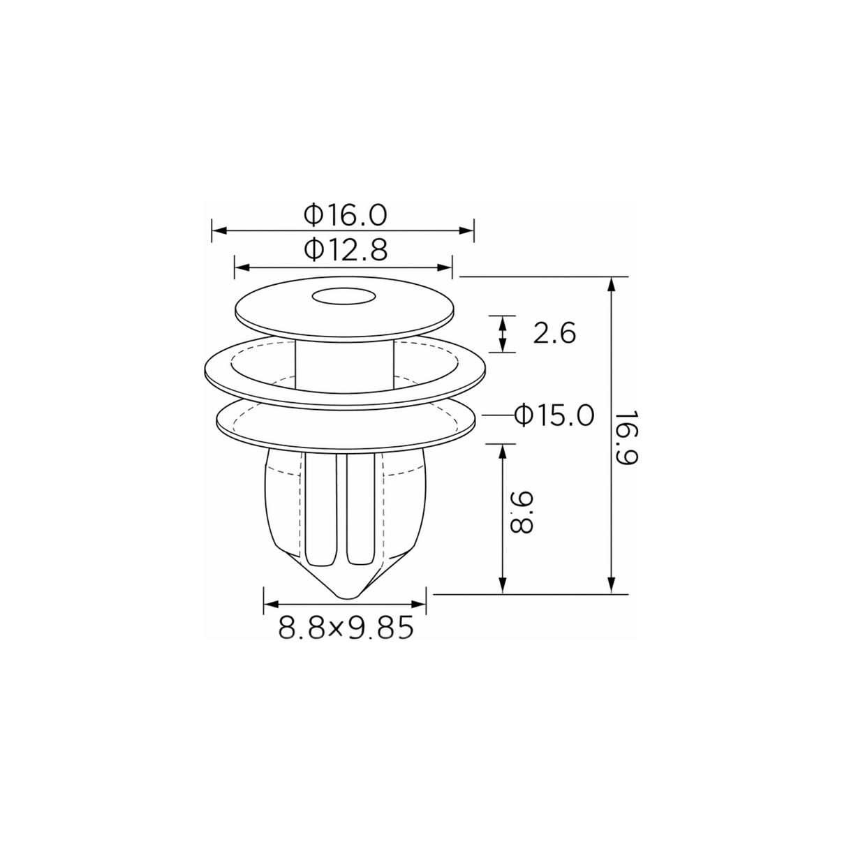 Fästclips Toyota Avensis/Avensis Verso m.fl. – 10-pack
