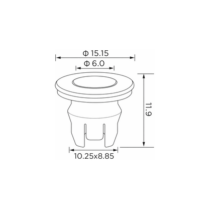 Fästclips Mitsubishi Lancer I/Lancer II m.fl. – 10-pack