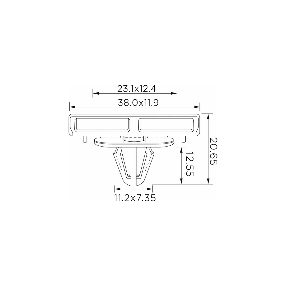Fästclips Chrysler 200/300C m.fl. – 10-pack