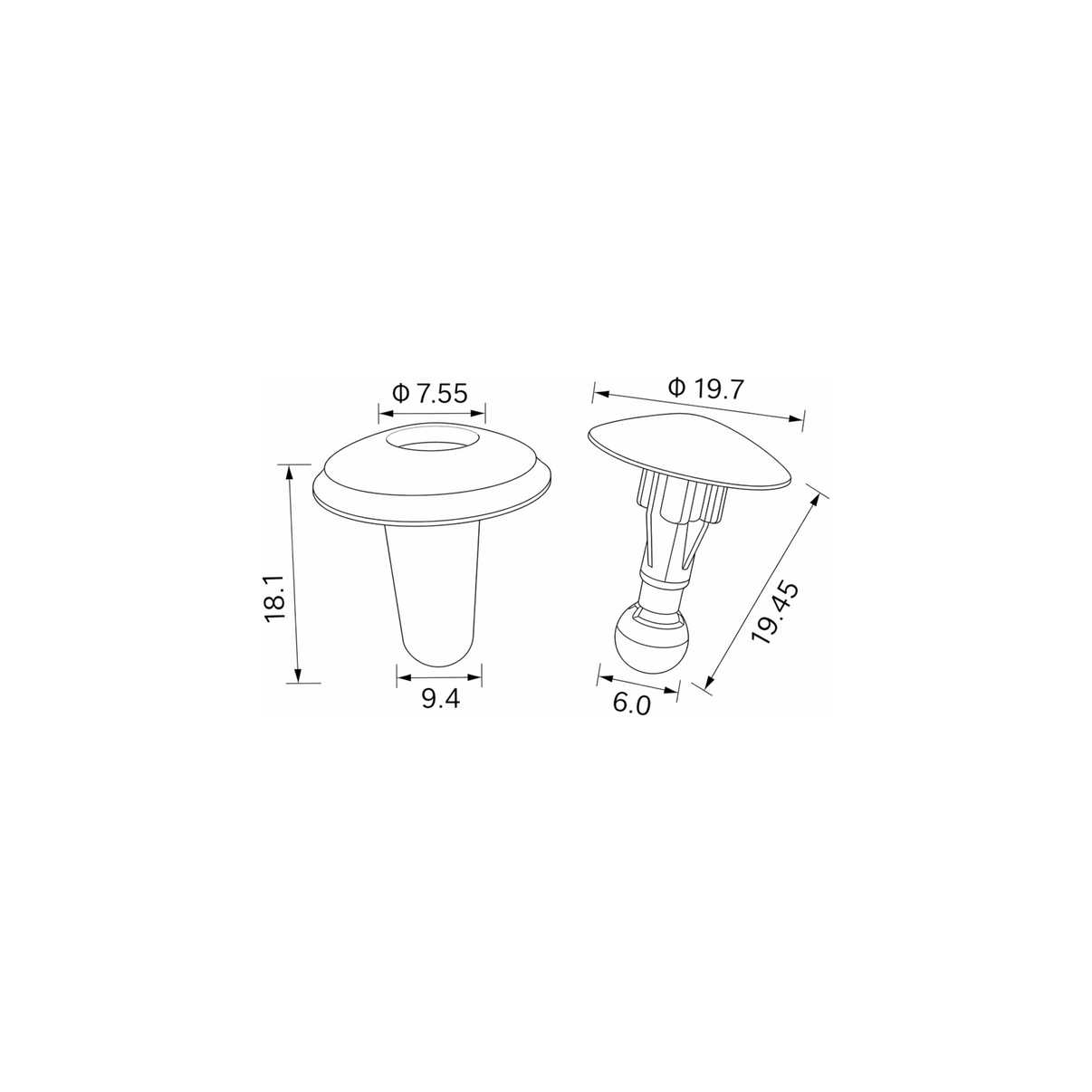 Fästclips Lexus Rx – 10-pack