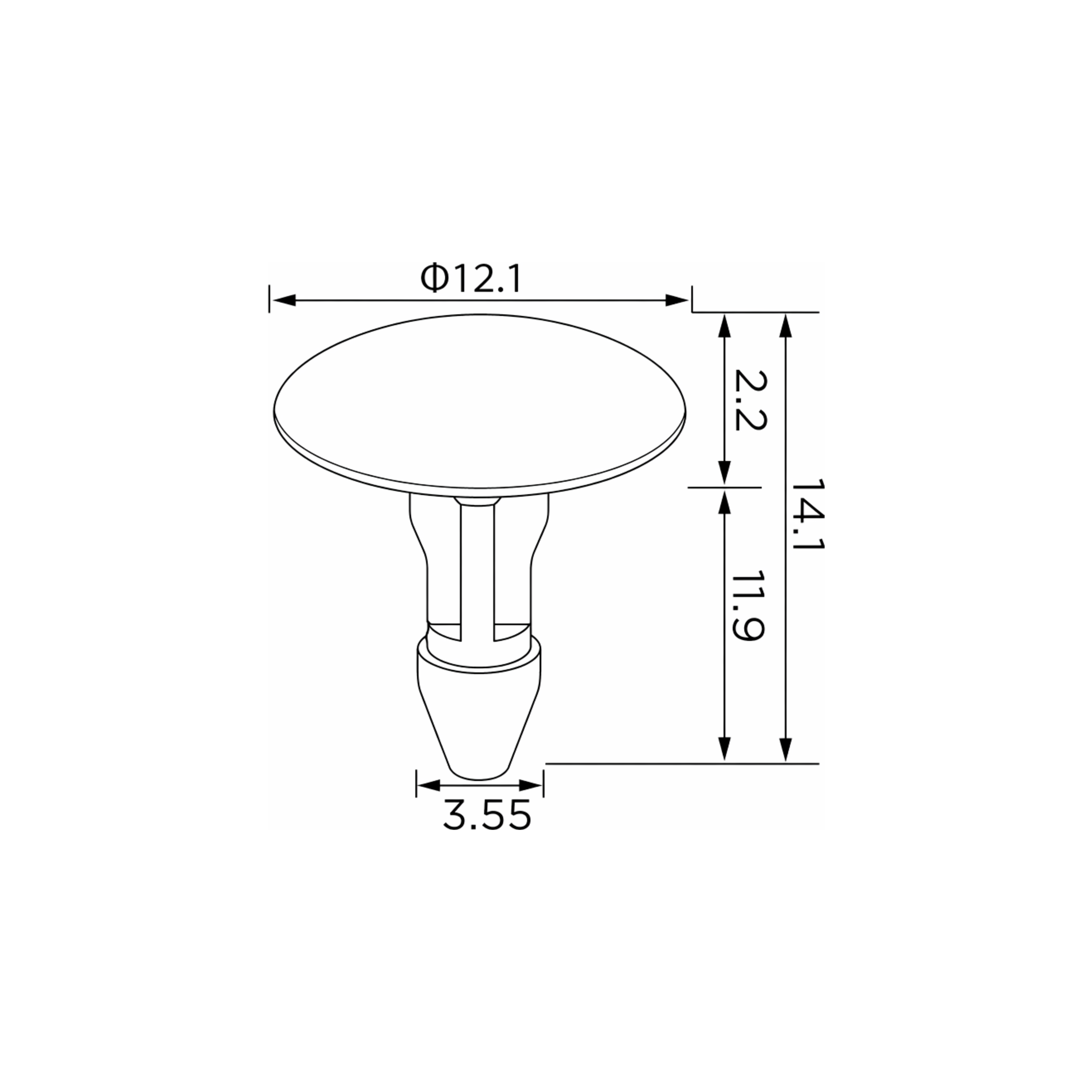 Fästclips Honda CIVIC V/Cr-V I m.fl. – 10-pack