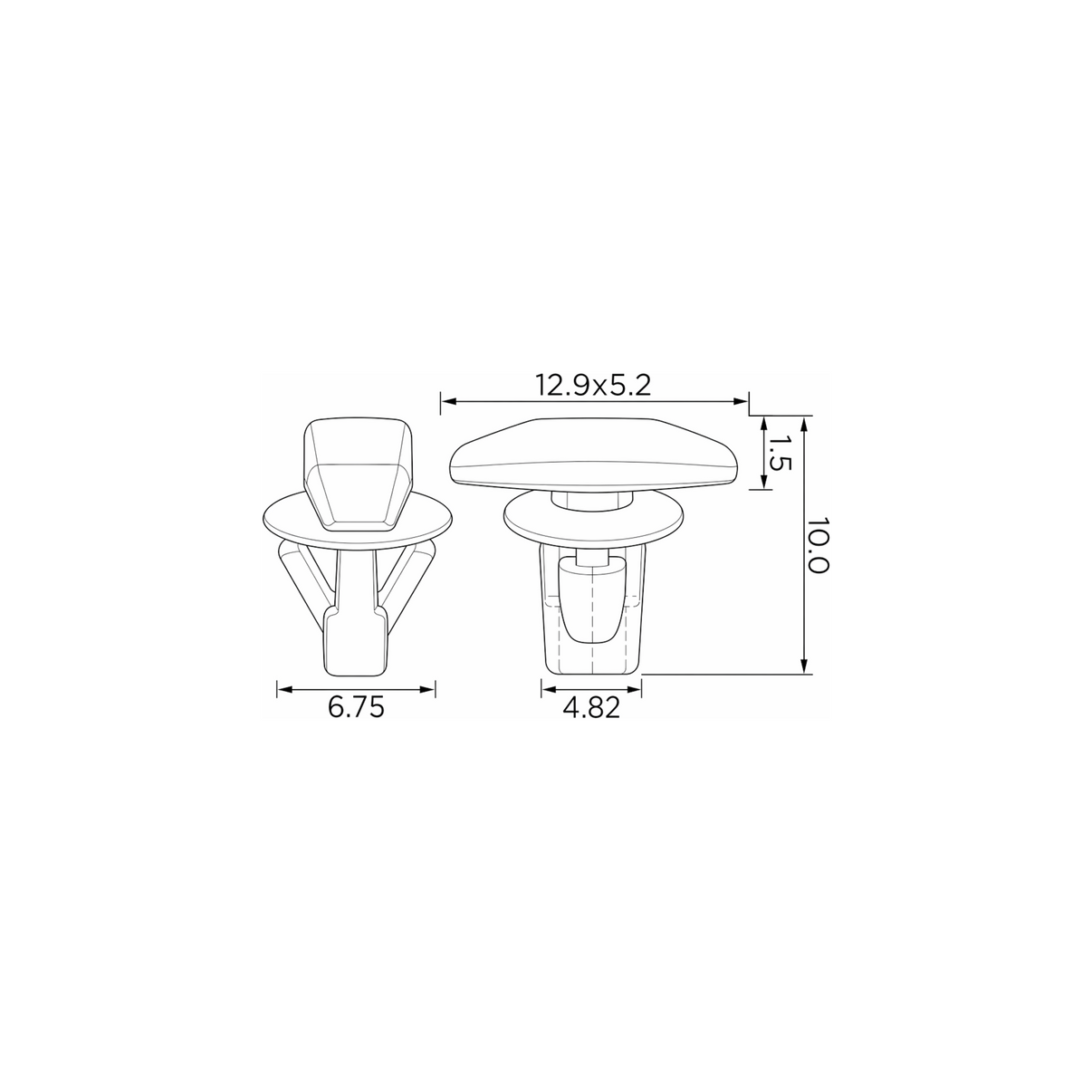 Fästclips Chrysler Cirrus/Sebring m.fl.