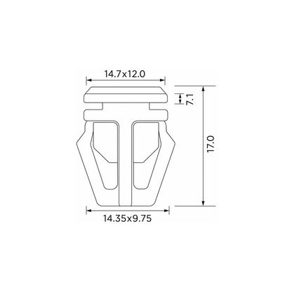Fästclips Honda CIVIC V/CIVIC VI m.fl. – 10-pack