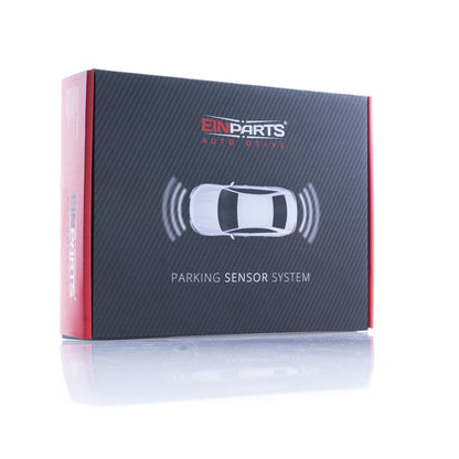 Parkeringssensor med display – Vit – ultraljudssensor – 4 sensorer – 4x 2,5 m