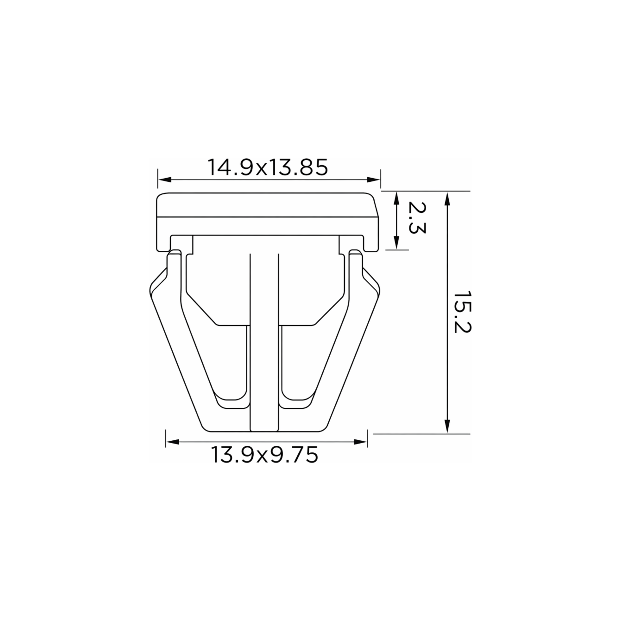 Fästclips Honda CIVIC VI/Cr-V II m.fl. – 10-pack