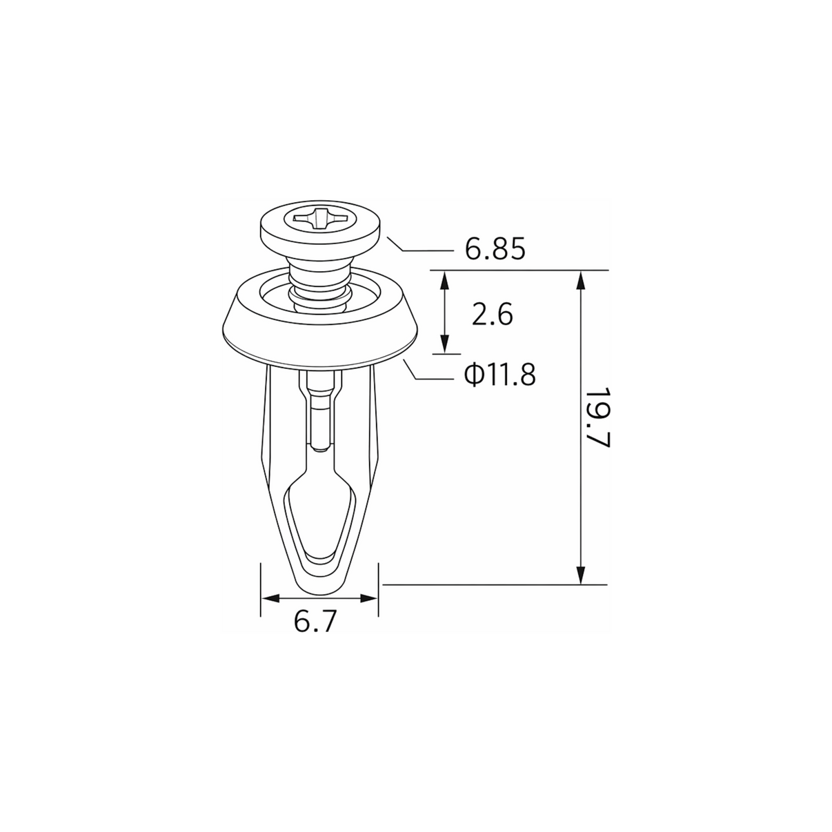 Fästclips – 10-pack