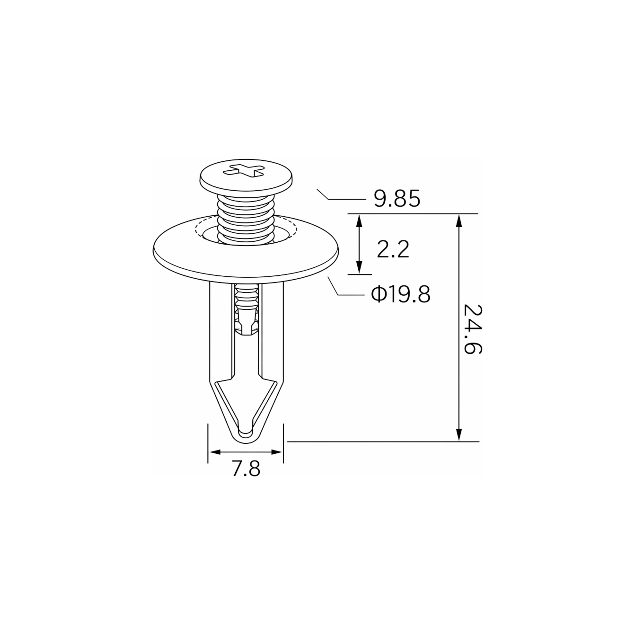 Fästclips – 10-pack