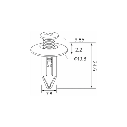 Fästclips – 10-pack