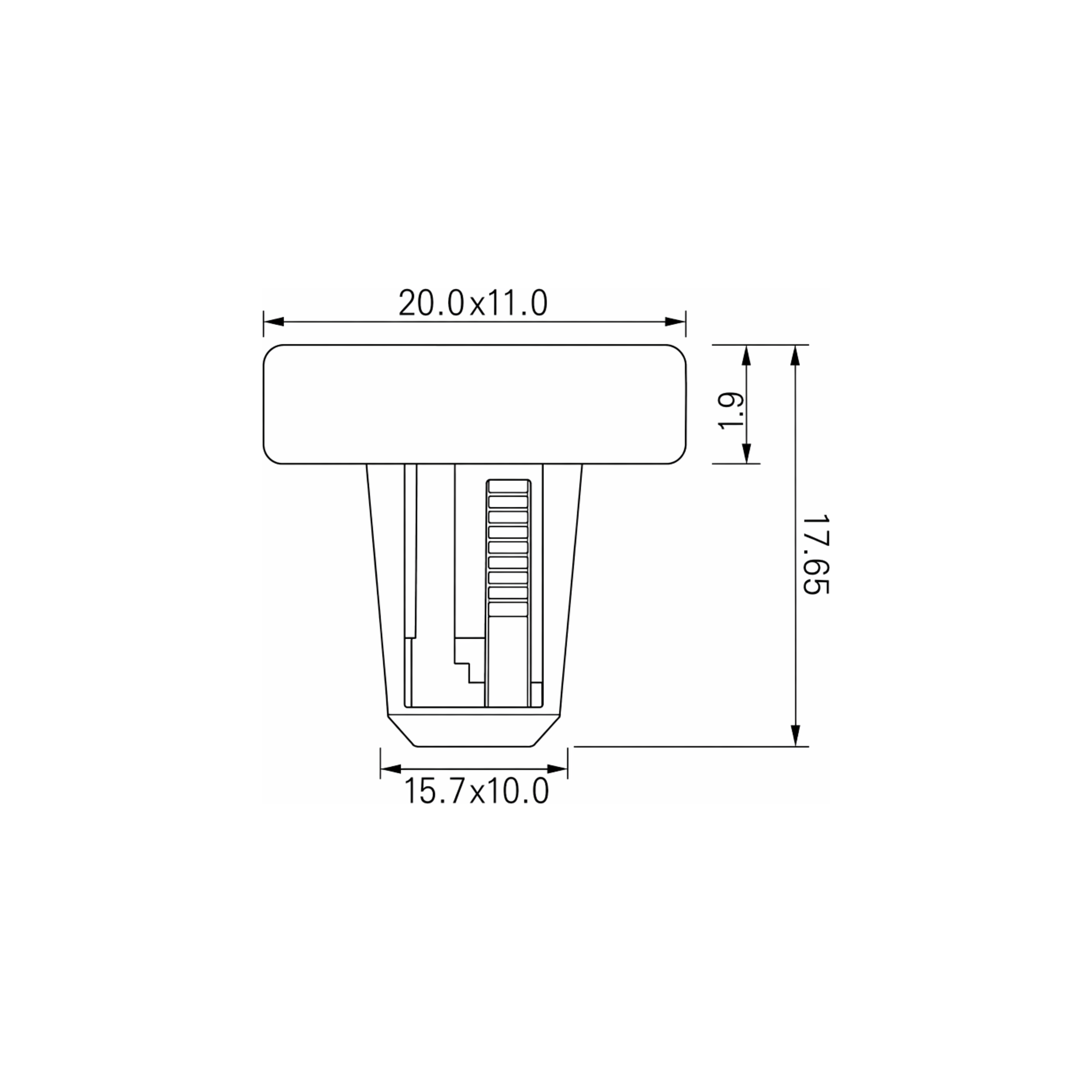 Fästclips – 10-pack