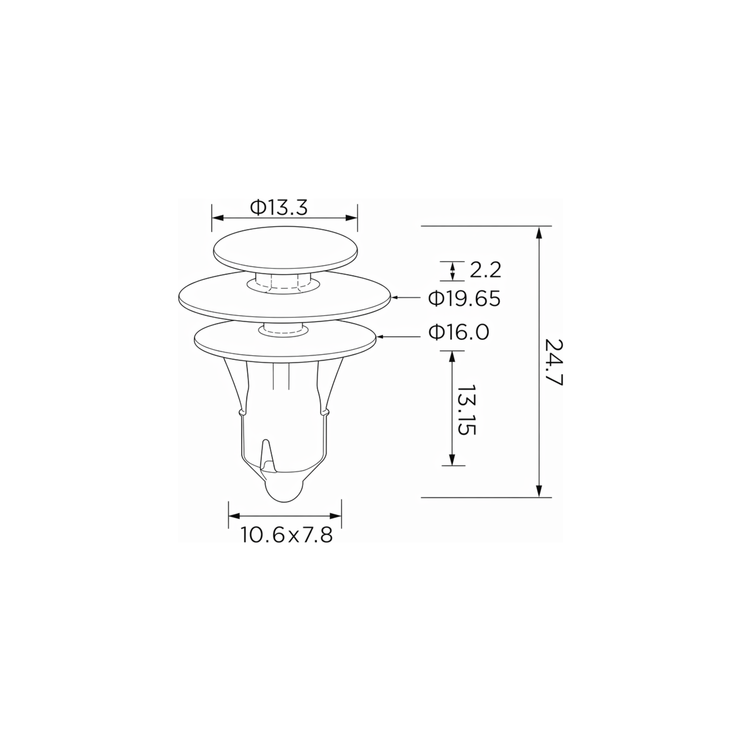 Fästclips – 10-pack