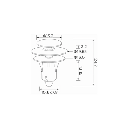 Fästclips – 10-pack