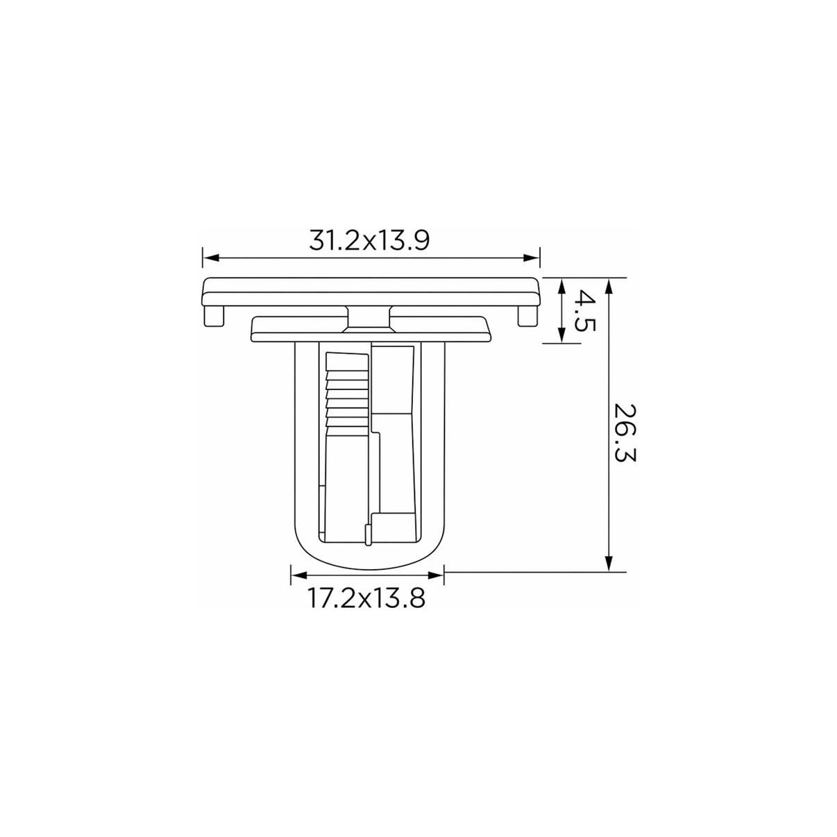 Fästclips – 10-pack