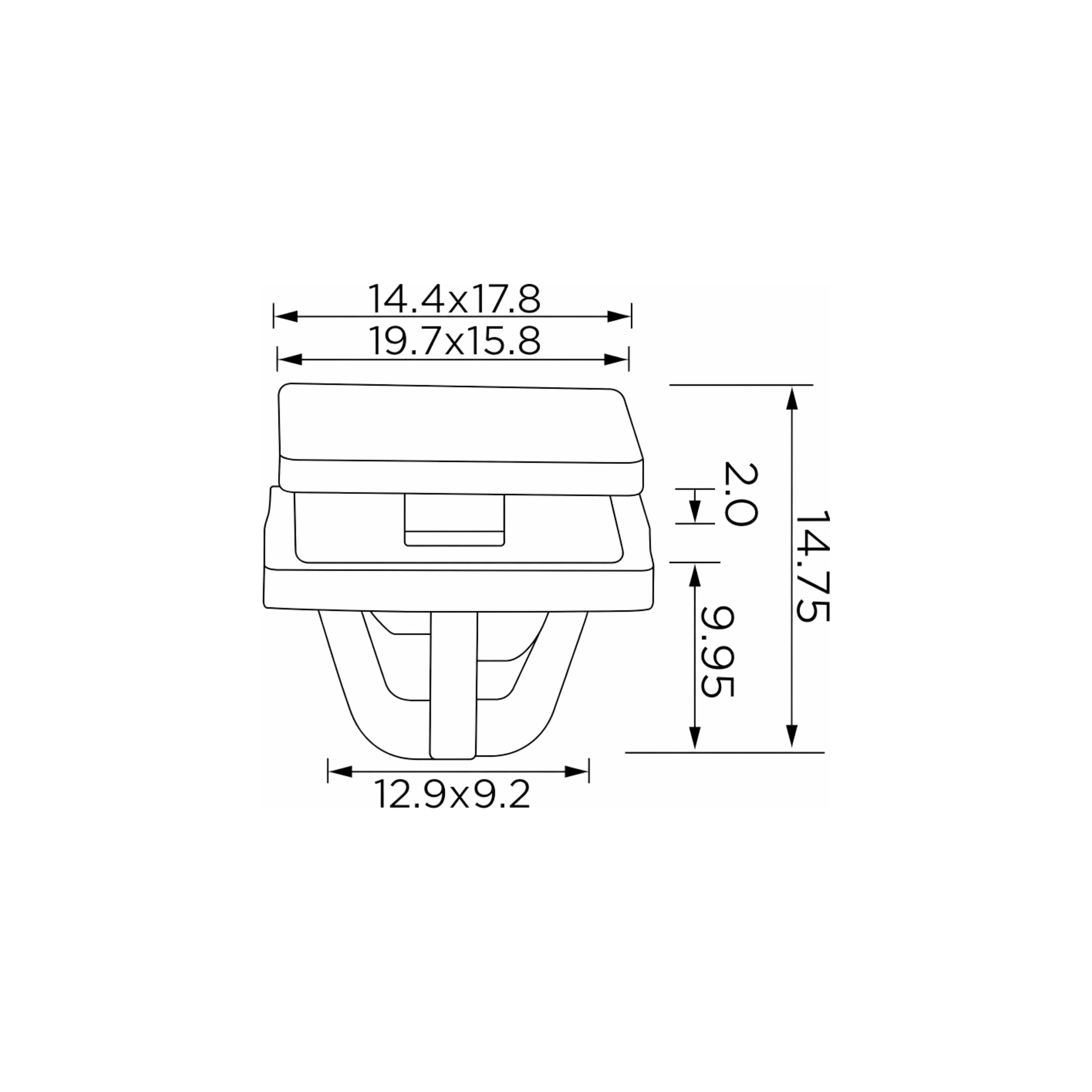 Fästclips Hyundai Sonata II – 10-pack